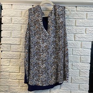 Plus size sleeveless Blouse, Papermoon, 3X